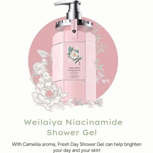 Brand New WEILAIYA Camellia Niacinamine Shower Gel 450mL - Picture 6 of 6